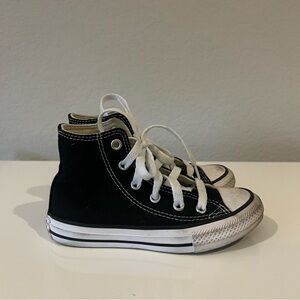 Kids Black Converse High Tops size 11